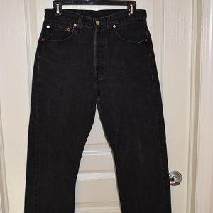 Levi 501 Black Jeans